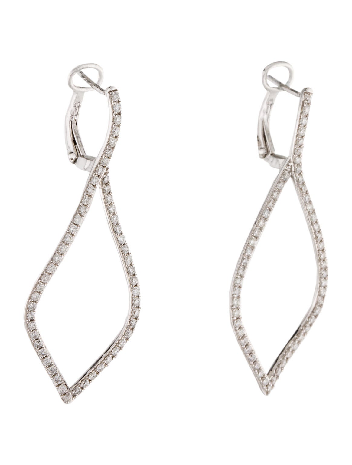 Tiffany & Co. Signature X Diamond Drop Earrings Gold, 18K Yellow Gold