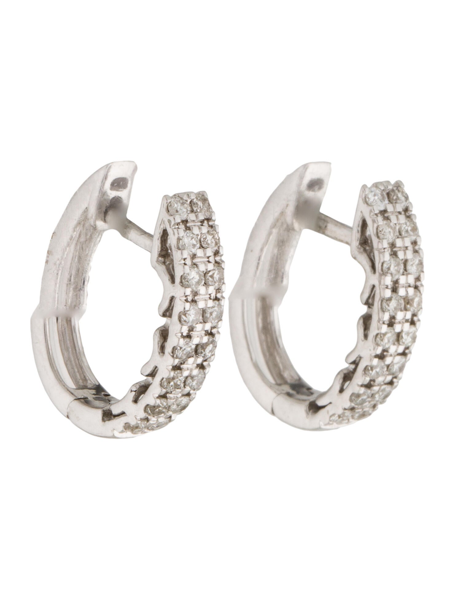 Earrings 14K Diamond Huggie