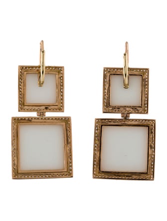 Earrings 18K 1.27ctw Diamond & Opal Drop Earrings