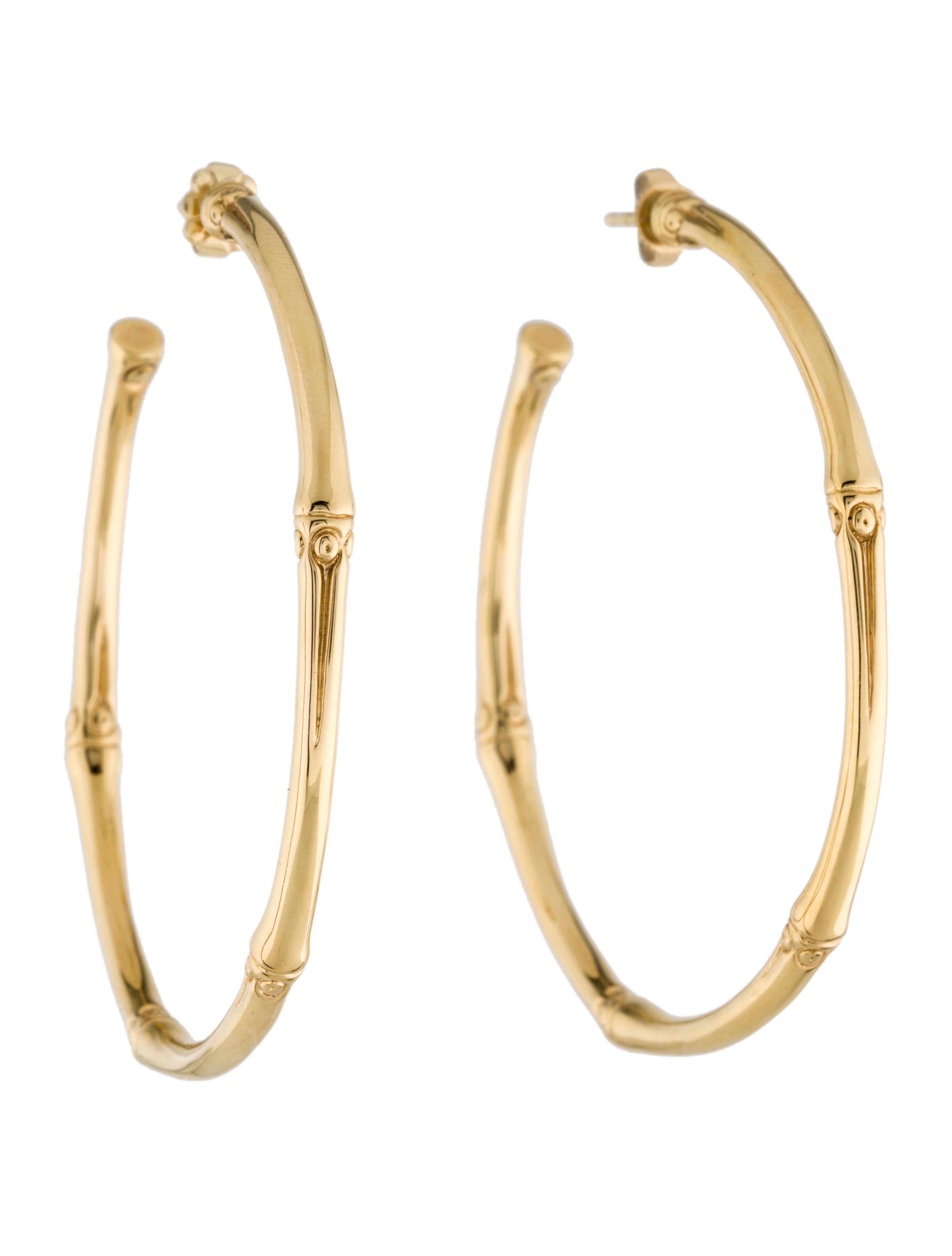 Earrings 18K Hoop Earrings 18K Yellow Gold Hoop, Earrings EARRI188797 The RealReal