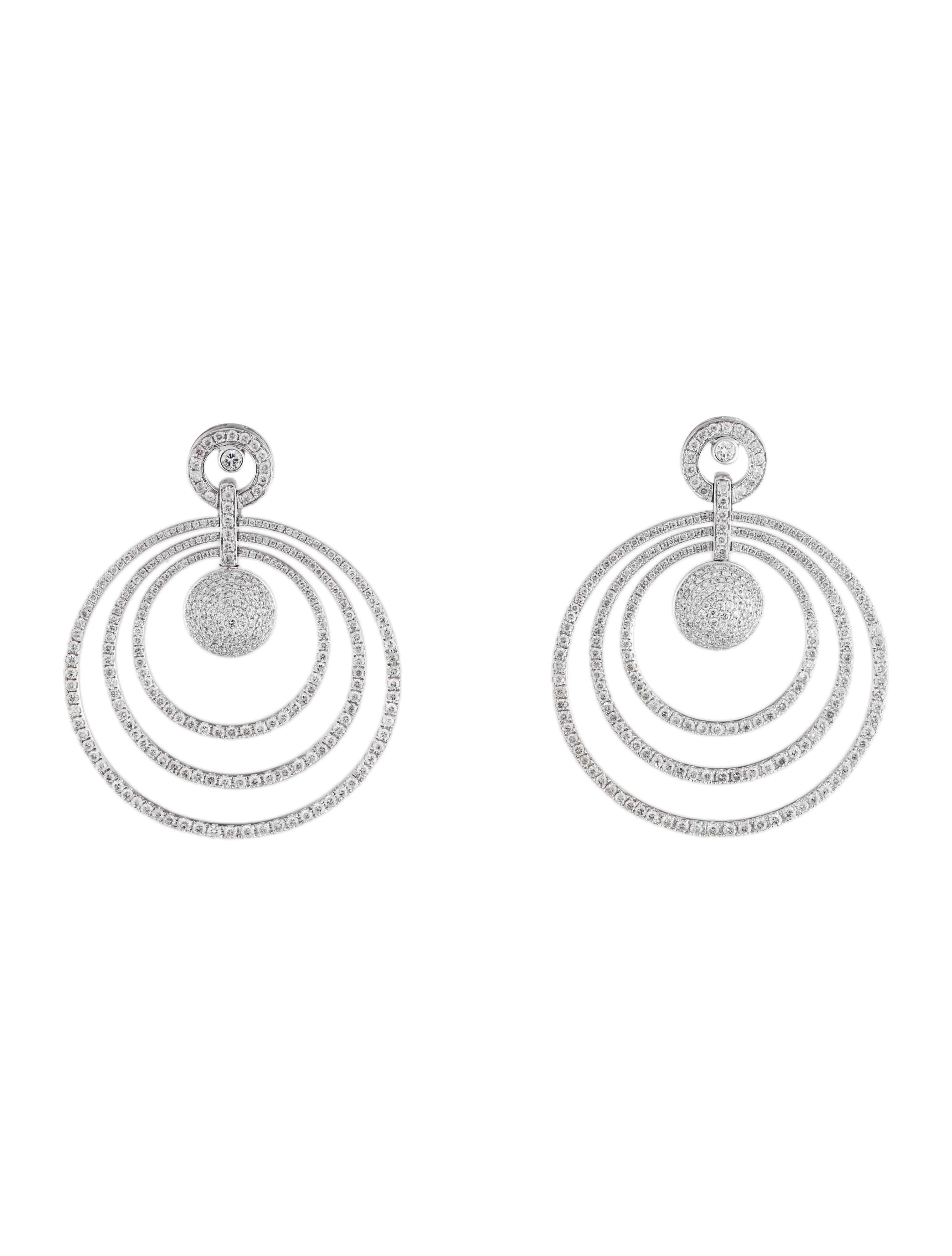 Elizabeth Showers 18K Turquoise & Diamond Drop Earrings 18K Yellow