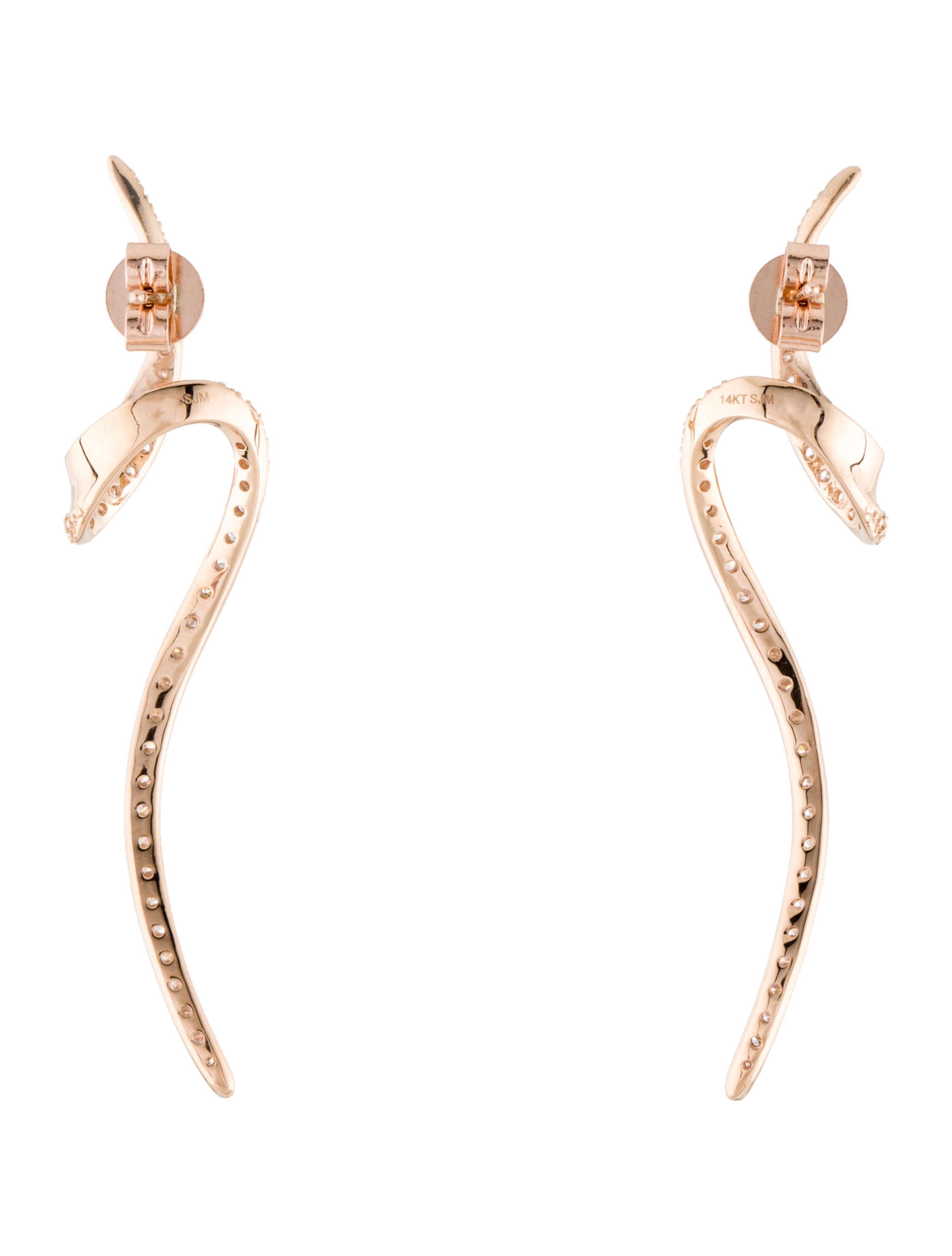 Elizabeth Showers 18K Turquoise & Diamond Drop Earrings 18K Yellow