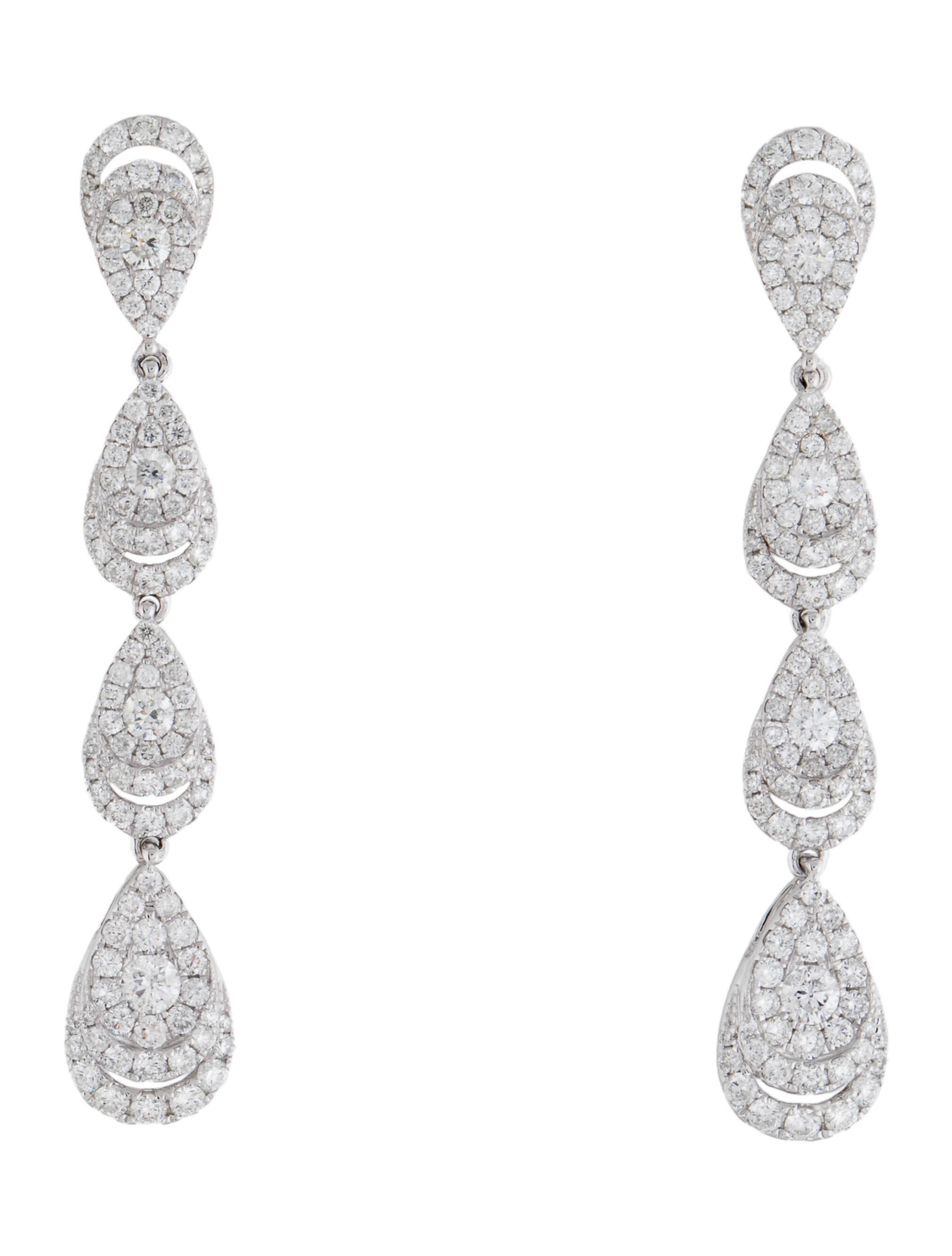 Elizabeth Showers 18K Turquoise & Diamond Drop Earrings 18K Yellow