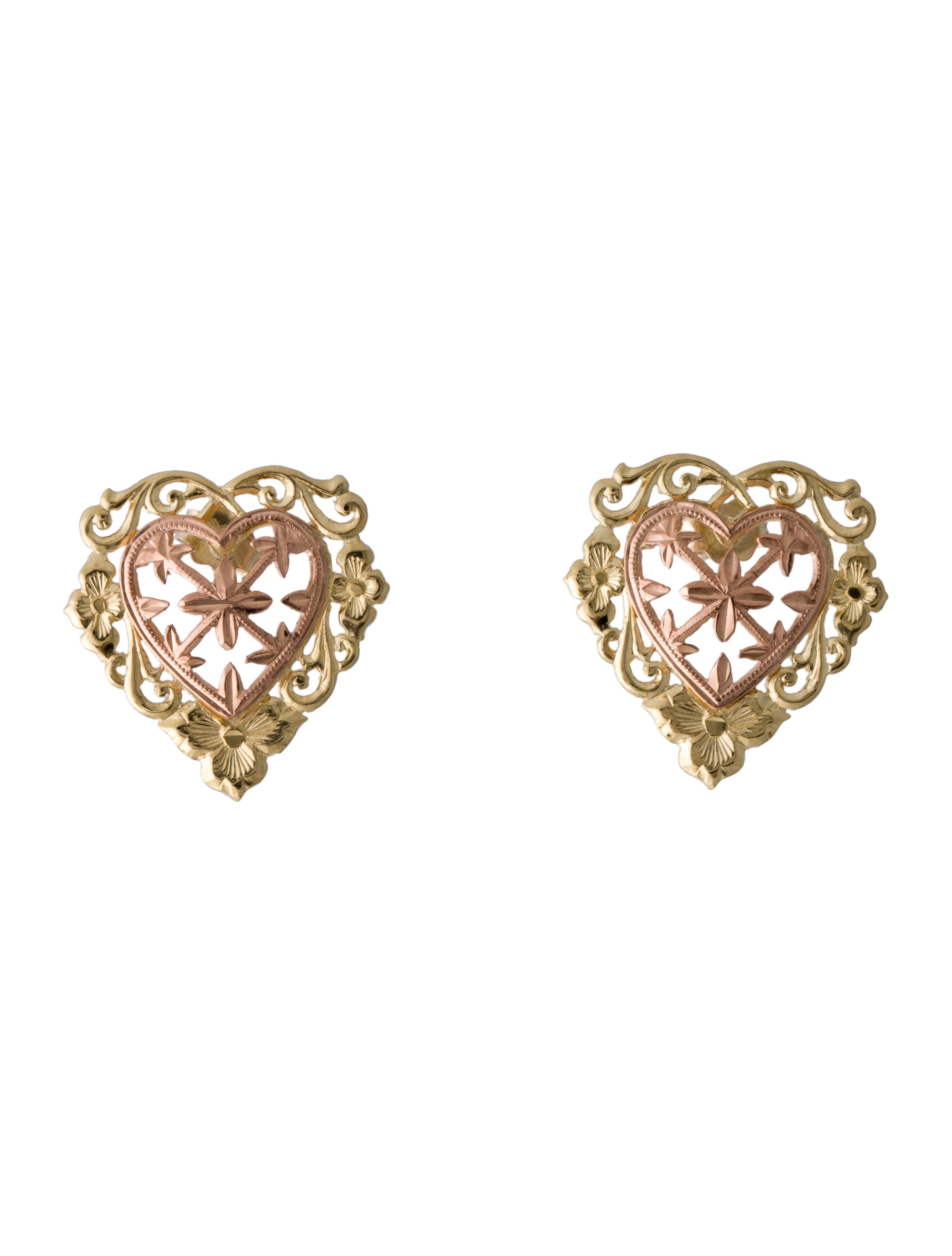 Versace Medusa TwoTone Stud Earrings GoldTone Metal Stud, Earrings