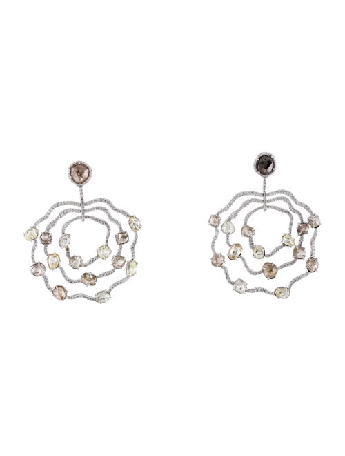 Earrings 18K Diamond Statement Drop Earrings