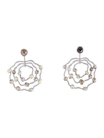 Earrings Drop 18K Diamond Statement