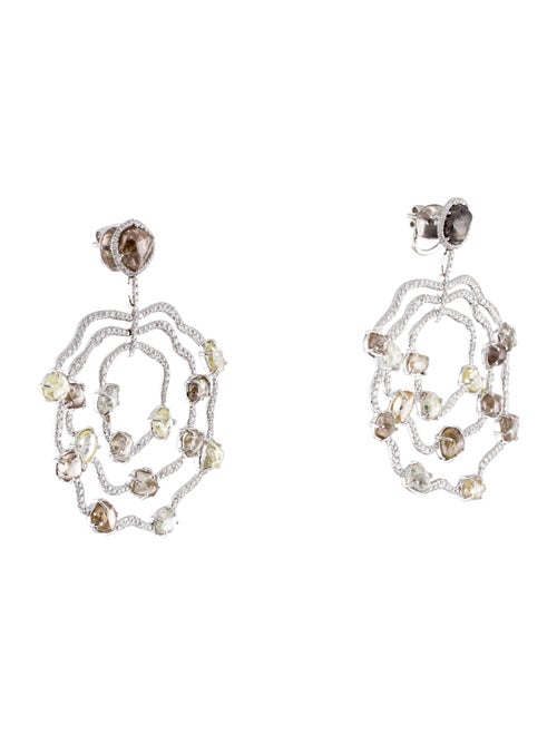 Earrings 18K Diamond Statement Drop Earrings