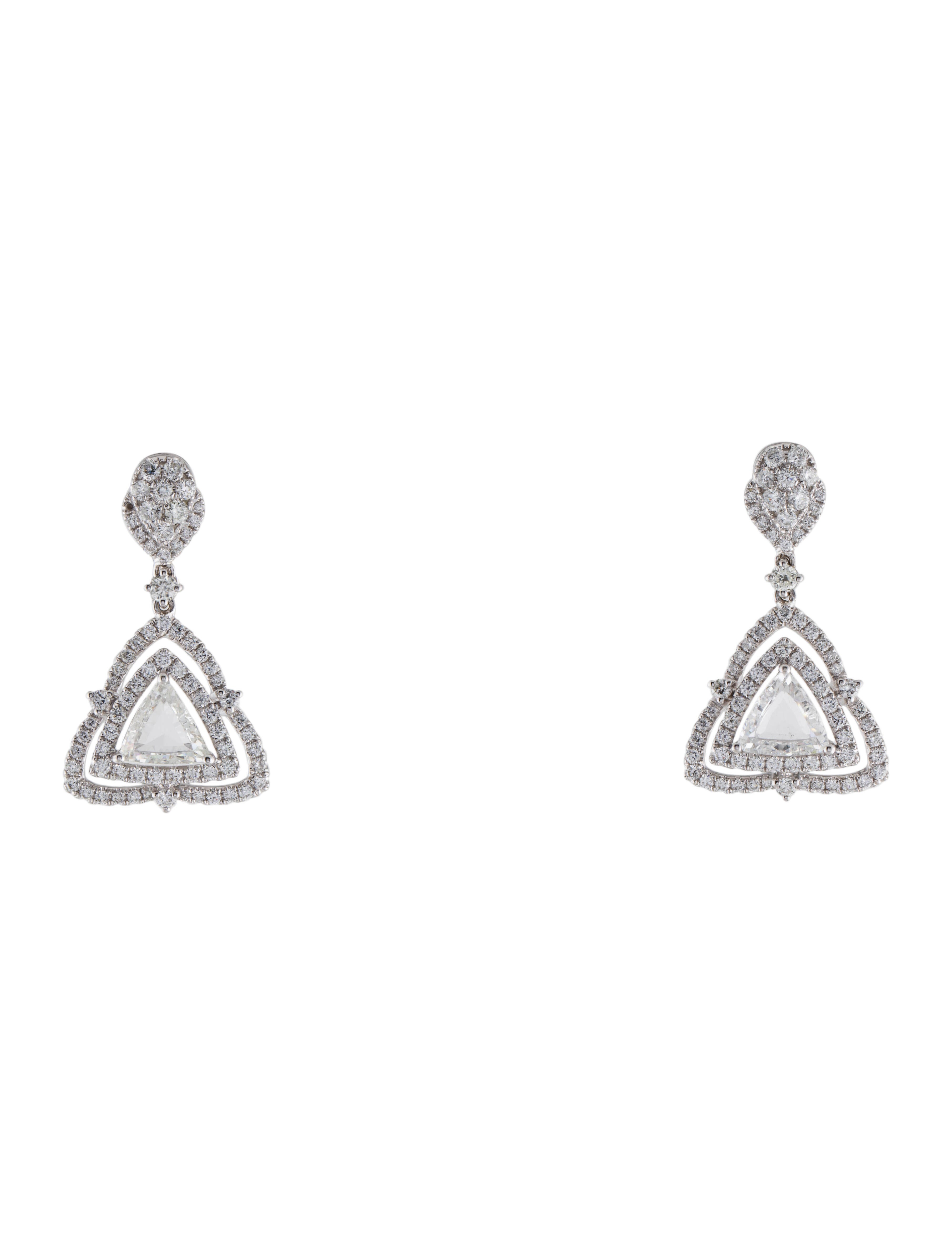 Earrings 18K 2.43ctw Diamond Earclip Earrings