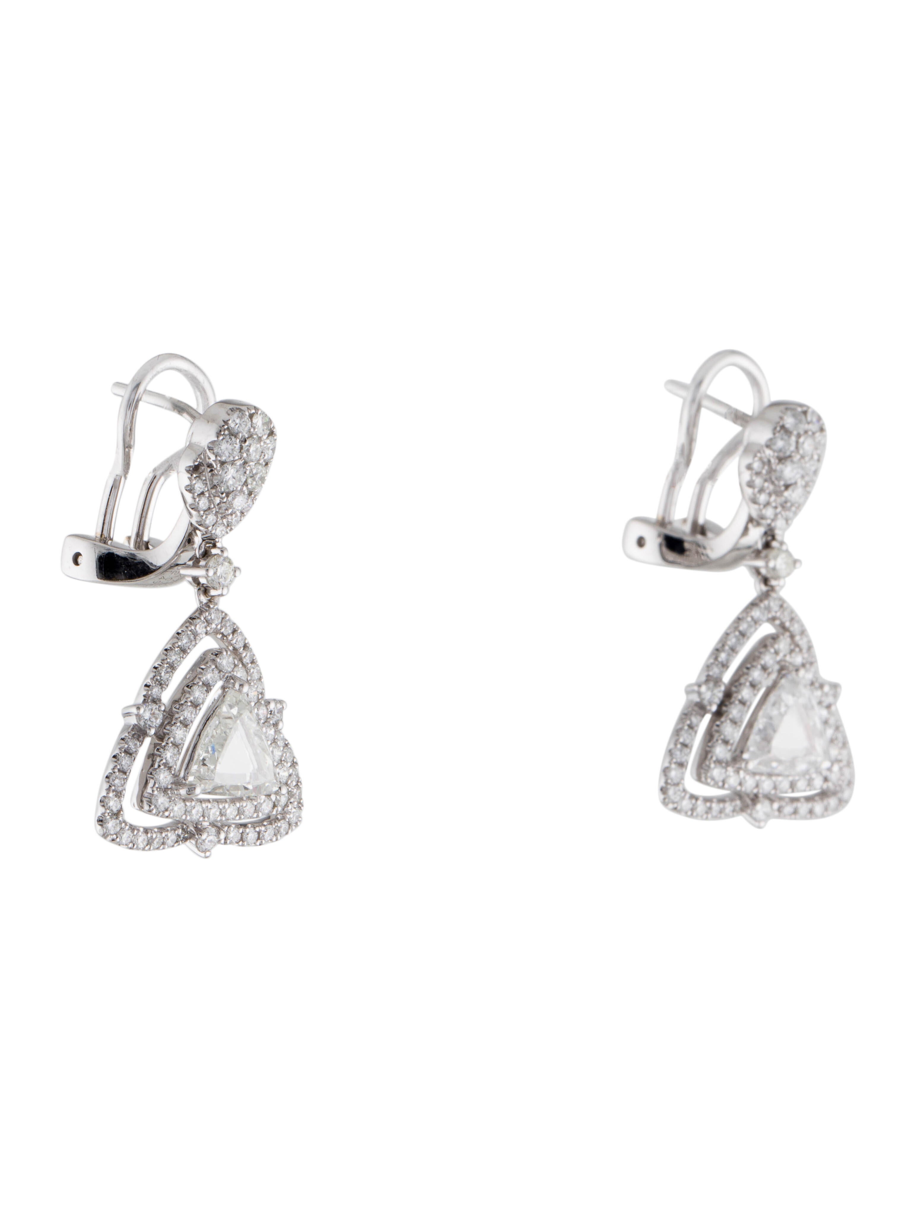 Earrings 18K 2.43ctw Diamond Earclip Earrings