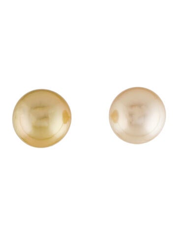 Earrings Stud 18K Dyed Pearl Mismatched Studs 9.0-9.5mm