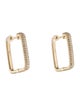 Earrings 14K Diamond Hoop Earrings