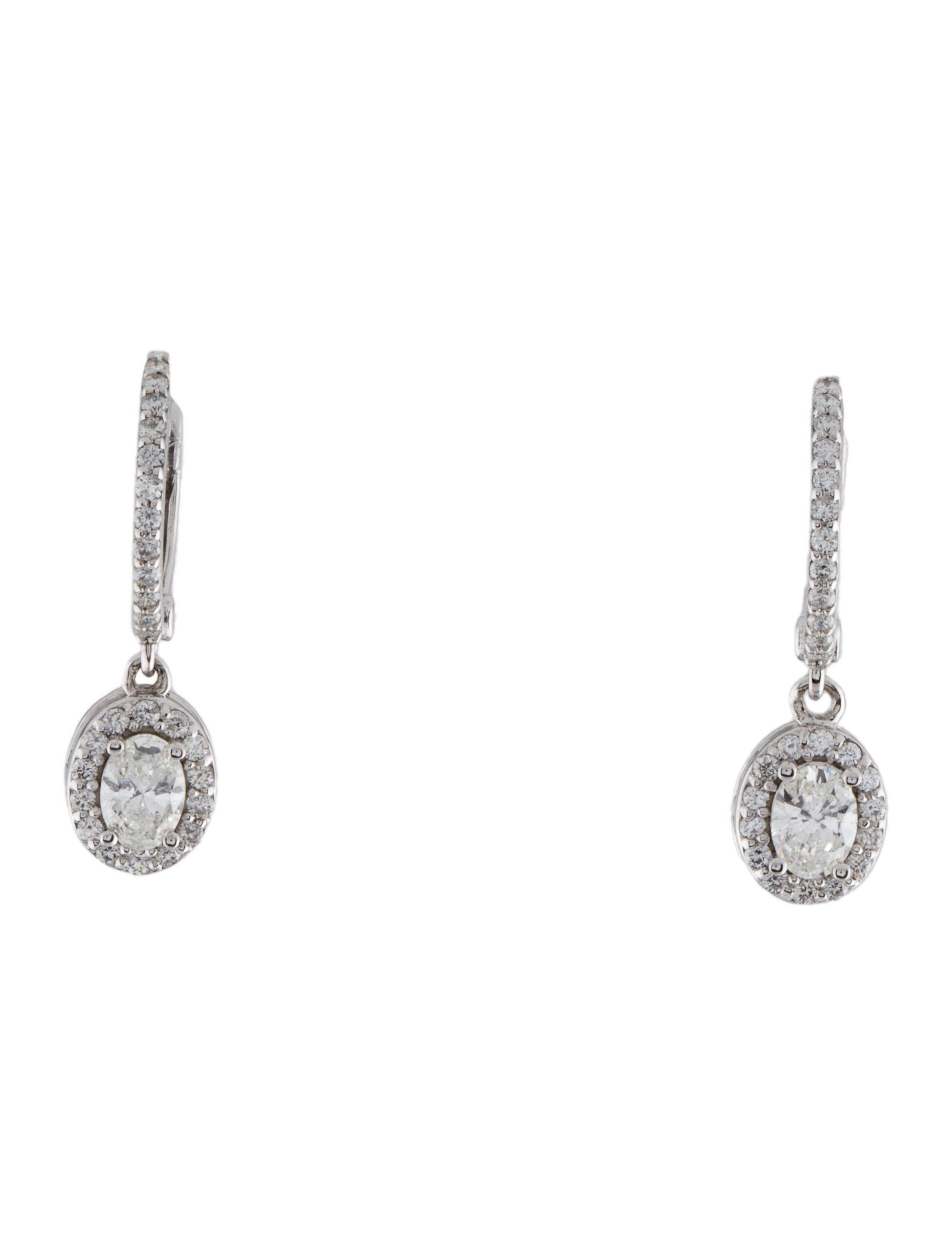 Earrings 14K Diamond Drop Earrings