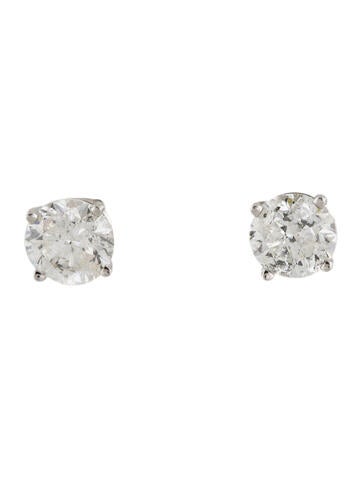 Earrings Stud 14K 1.00ctw Diamond