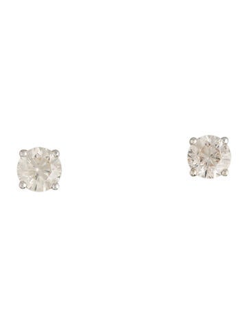 Earrings Stud 18K 3.02ctw Diamond