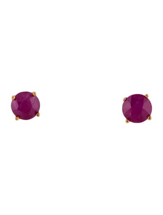 Earrings 14K 2.34ctw Ruby Stud Earrings