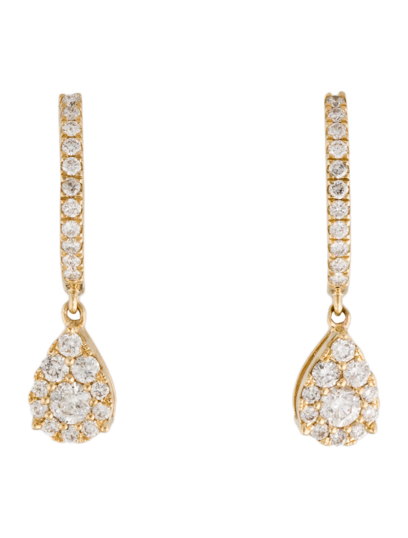 14k Gold Drop Earrings main image 1