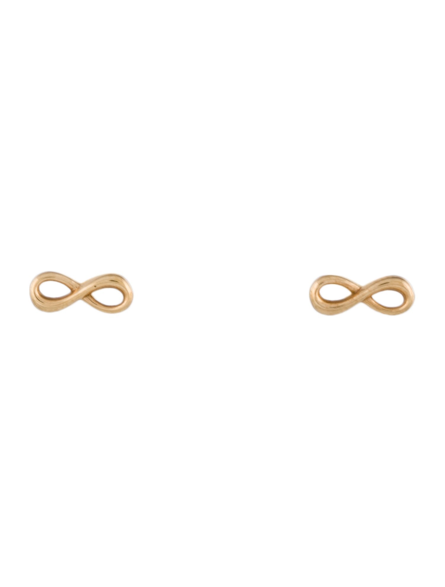 Earrings 14K Infinity Symbol Stud Earrings
