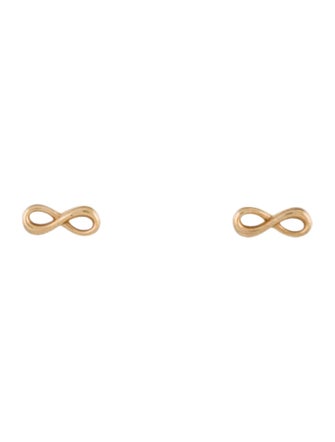 Earrings 14K Infinity Symbol Stud Earrings