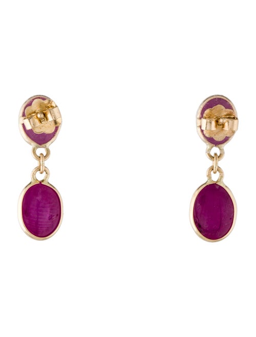 Earrings 14K 7.26ct Ruby Drop Earrings