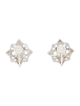 Earrings 14K Pearl & Diamond Clip-On Earrings