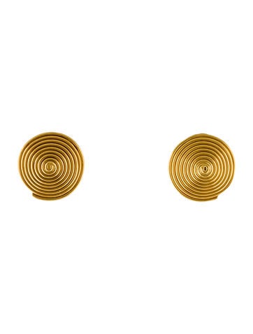 22K Spiral Earrings