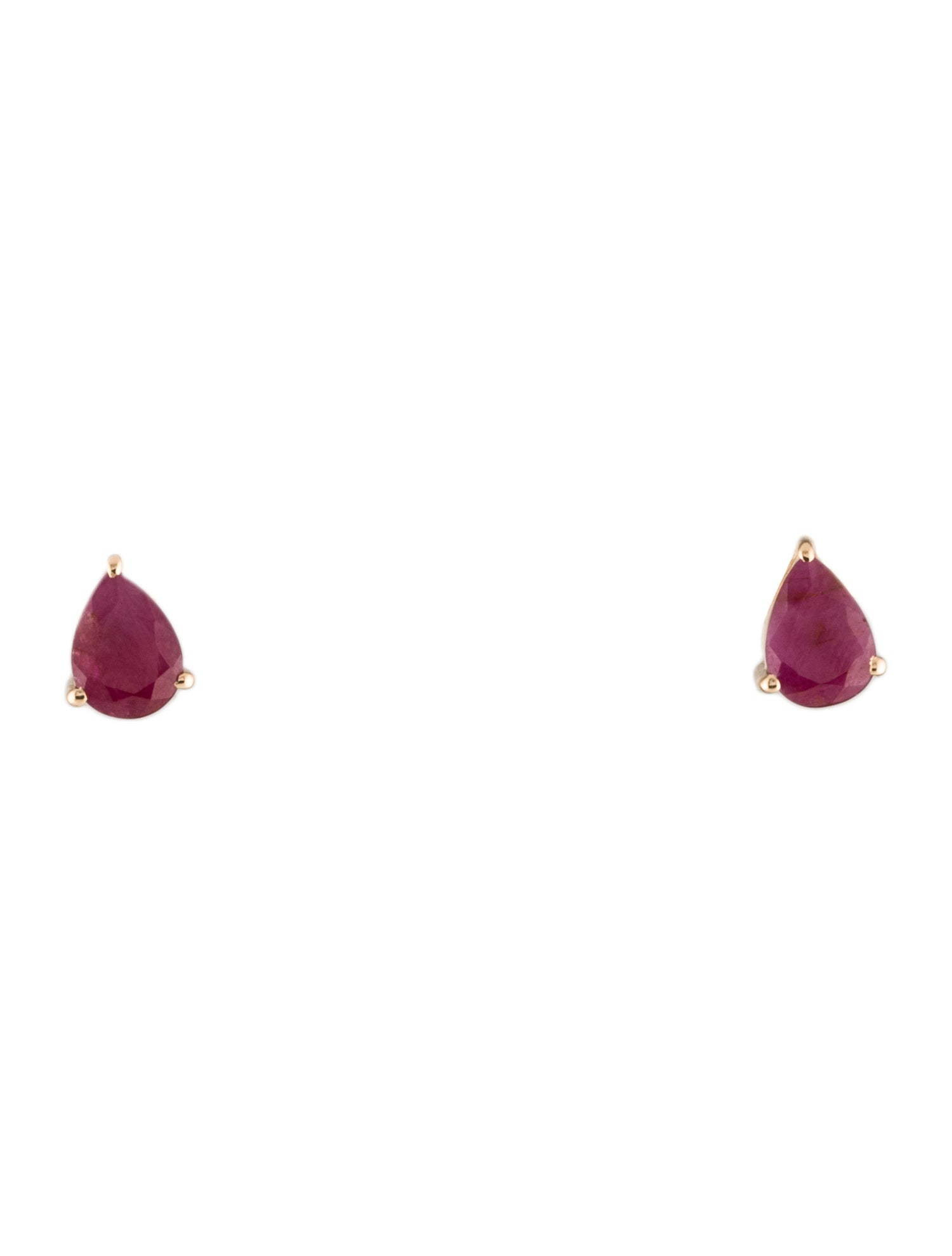 Earrings 14K 1.42ctw Ruby Stud Earrings