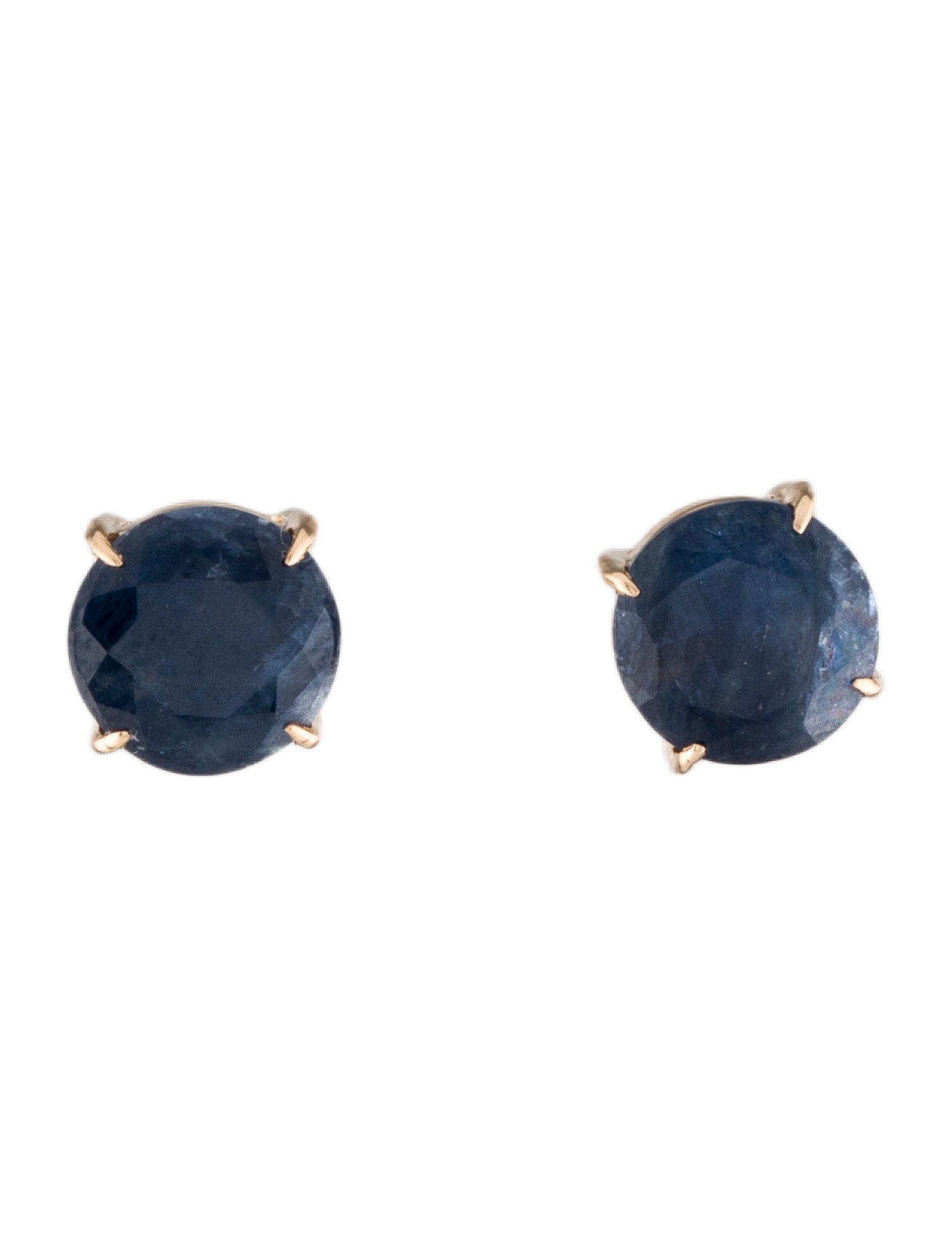 Earrings 14K 3.69ctw Sapphire Stud Earrings