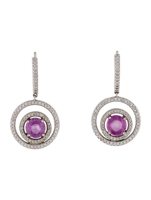 Earrings 18K Ruby & Diamond Drop Earrings