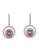 Earrings 18K Ruby & Diamond Drop Earrings