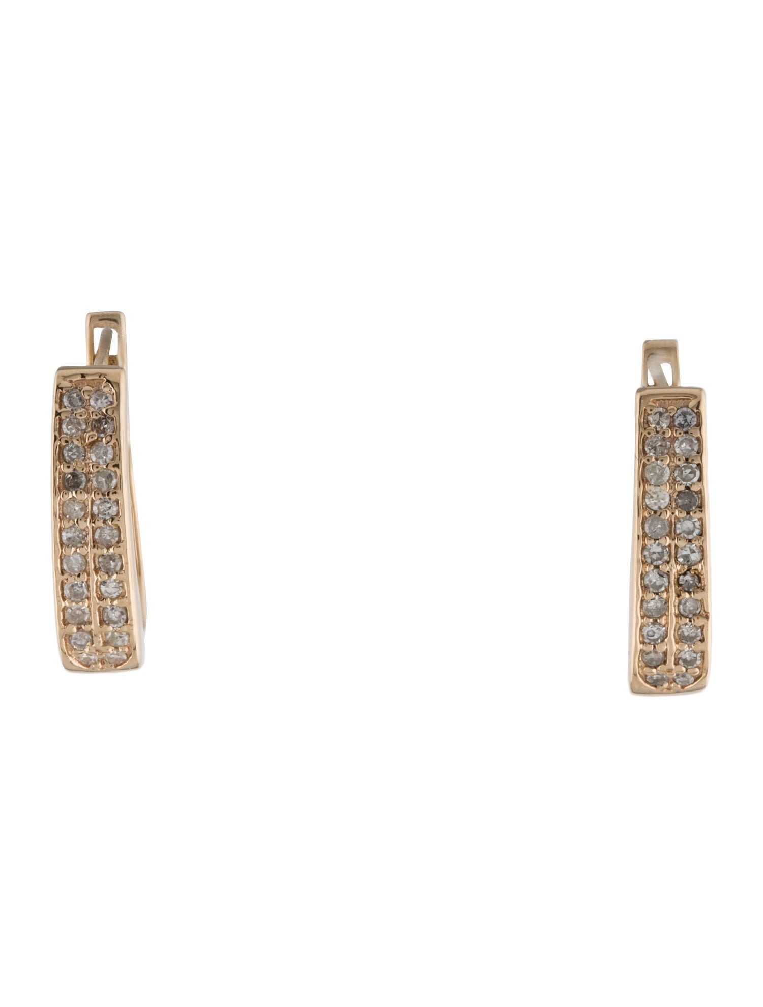 Earrings 14K Diamond Hoop Earrings