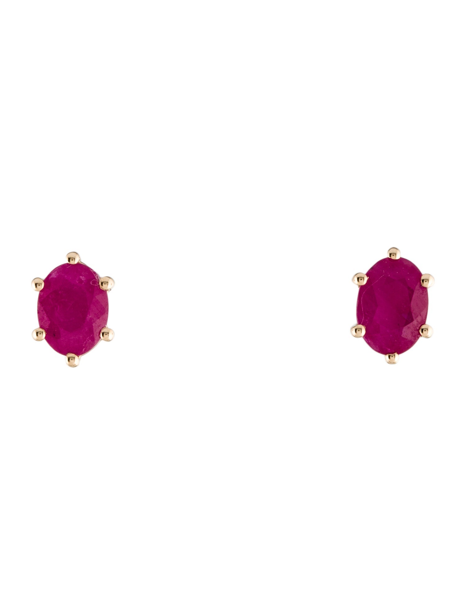 Earrings 14K Ruby Stud Earrings