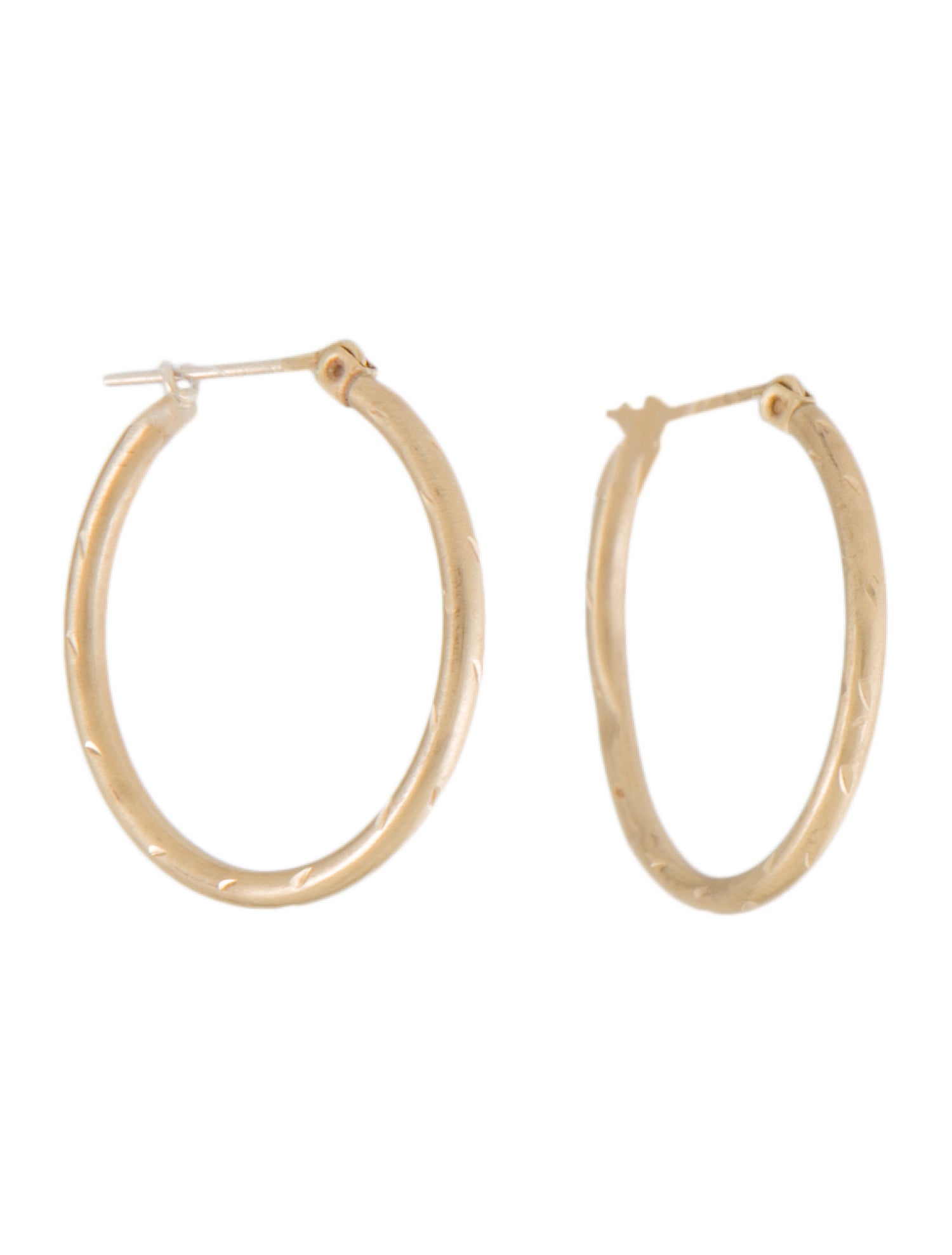 David Yurman TwoTone Crossover Hoop Earrings 14K White Gold Hoop