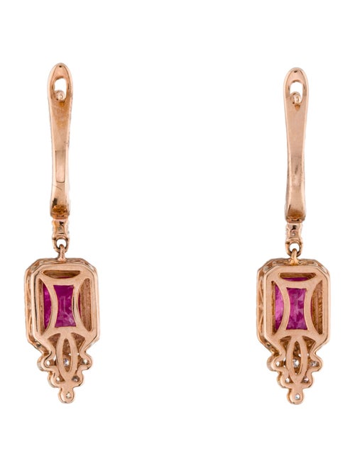 Earrings 14K 2.06ctw Ruby & Diamond Drop Earrings