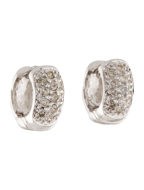 Earrings 14k Diamond Huggie Earrings
