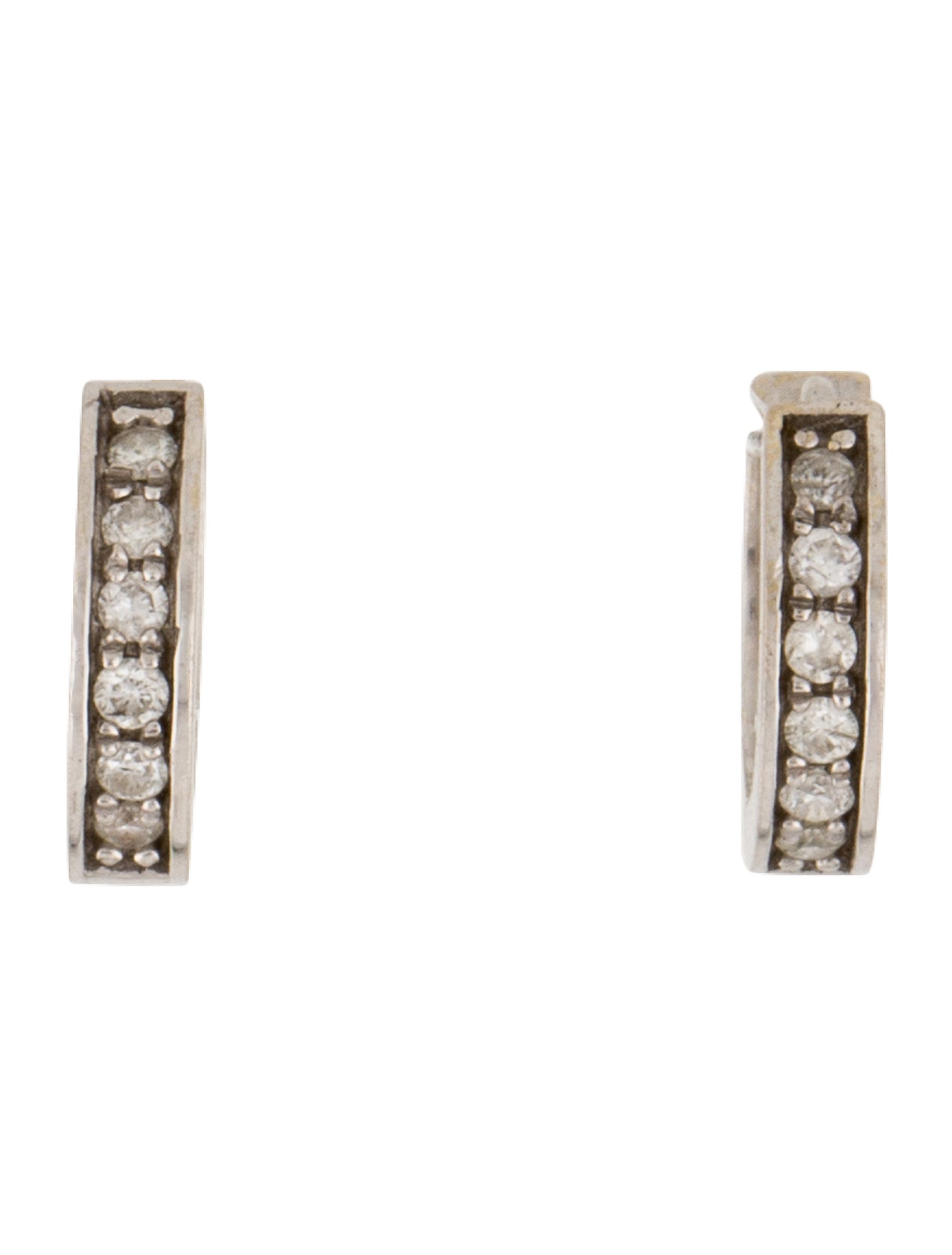 Earrings 14K Diamond Huggie Earrings