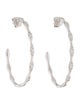 Earrings 14K Diamond Hoop Earrings