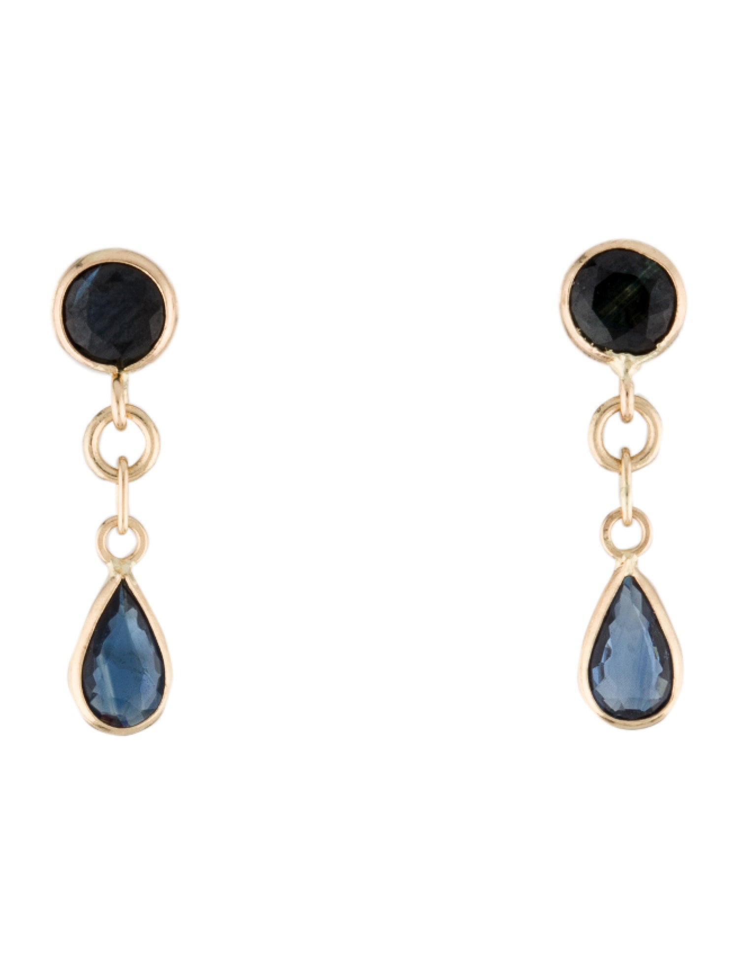 Earrings 14K Sapphire Drop Earrings