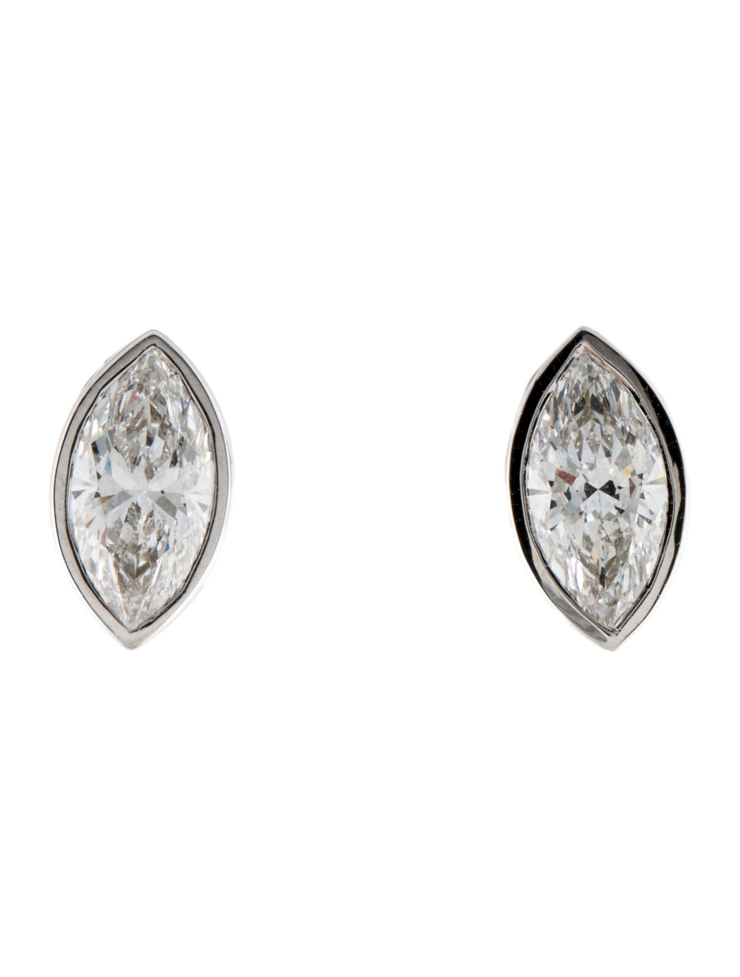 Earrings 14K 1.90ctw Lab-Grown Diamond Marquise Stud Earrings