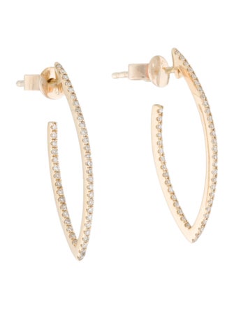 Earrings 14K Diamond Drop Earrings