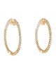 Earrings 14K Diamond Hoop Earrings
