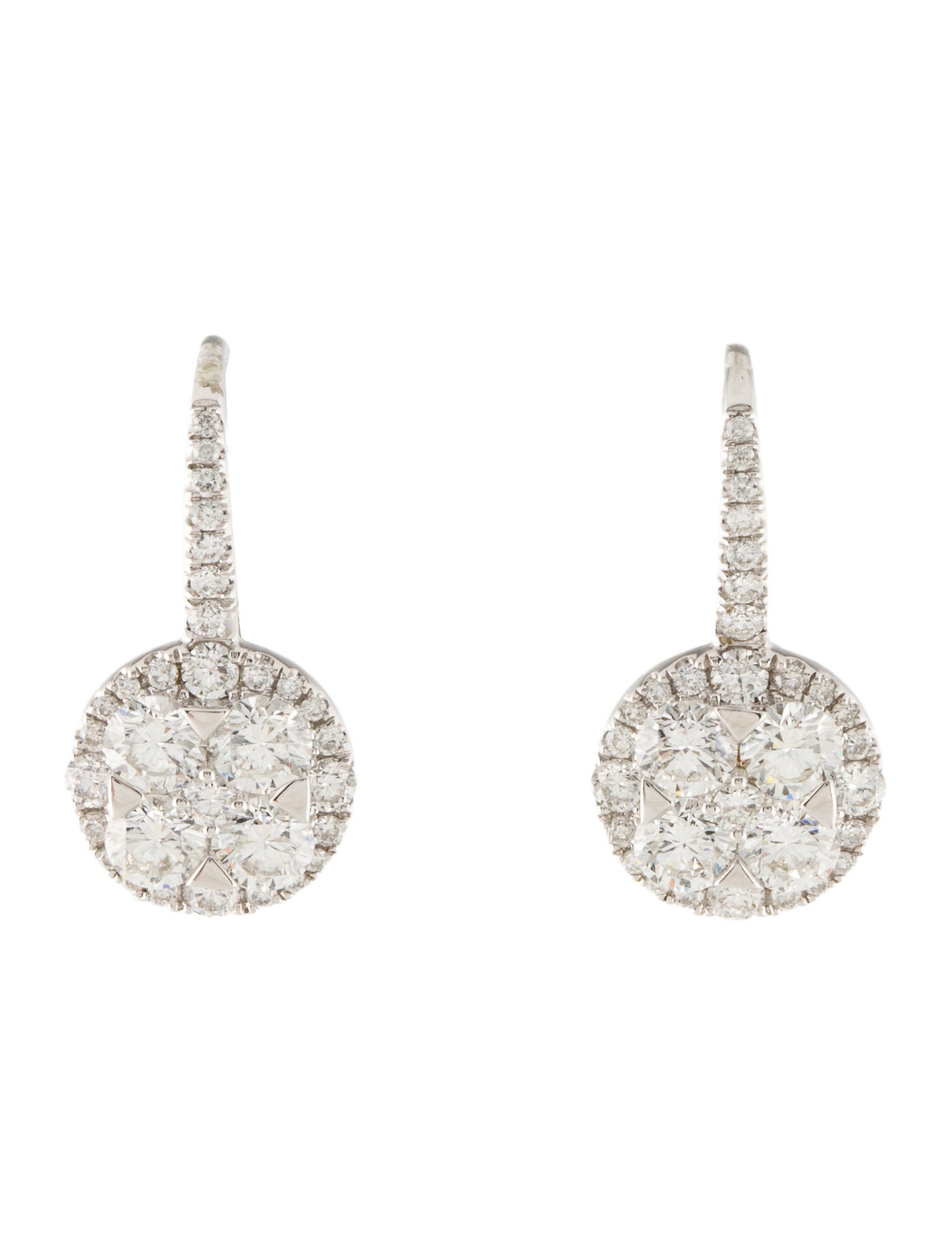 Earrings 18K 1.38ctw Diamond Drop Earrings
