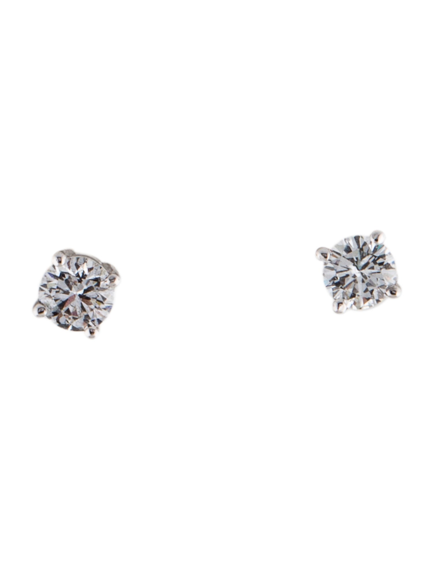 Earrings 14K Diamond Solitaire Stud Earrings