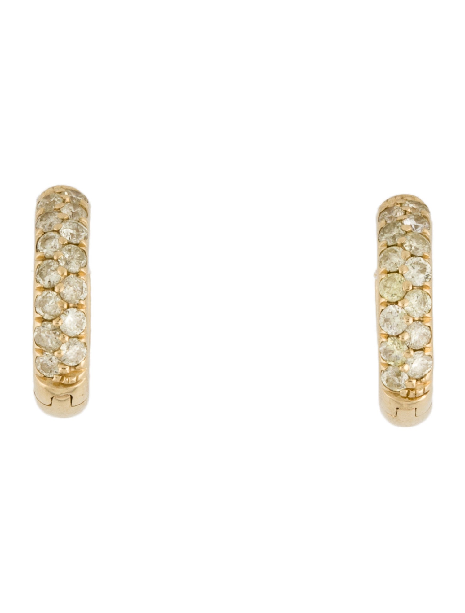 Earrings 14K Diamond Huggie Earrings