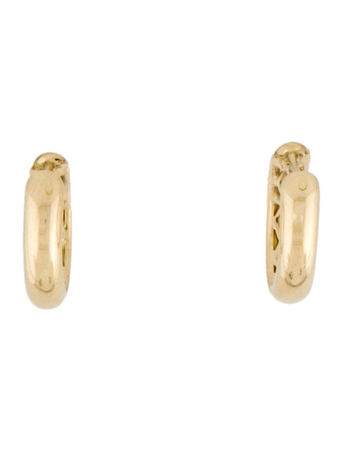 Earrings 14K Diamond Huggie Earrings