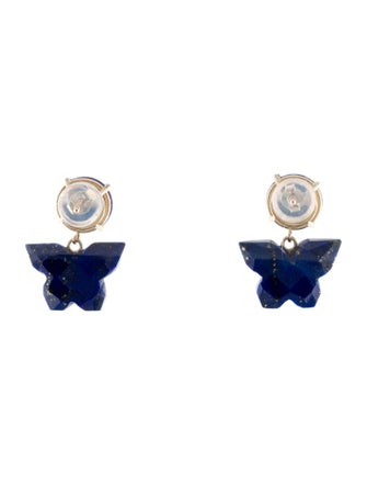 Earrings 14K Lapis Lazuli Drop Earrings