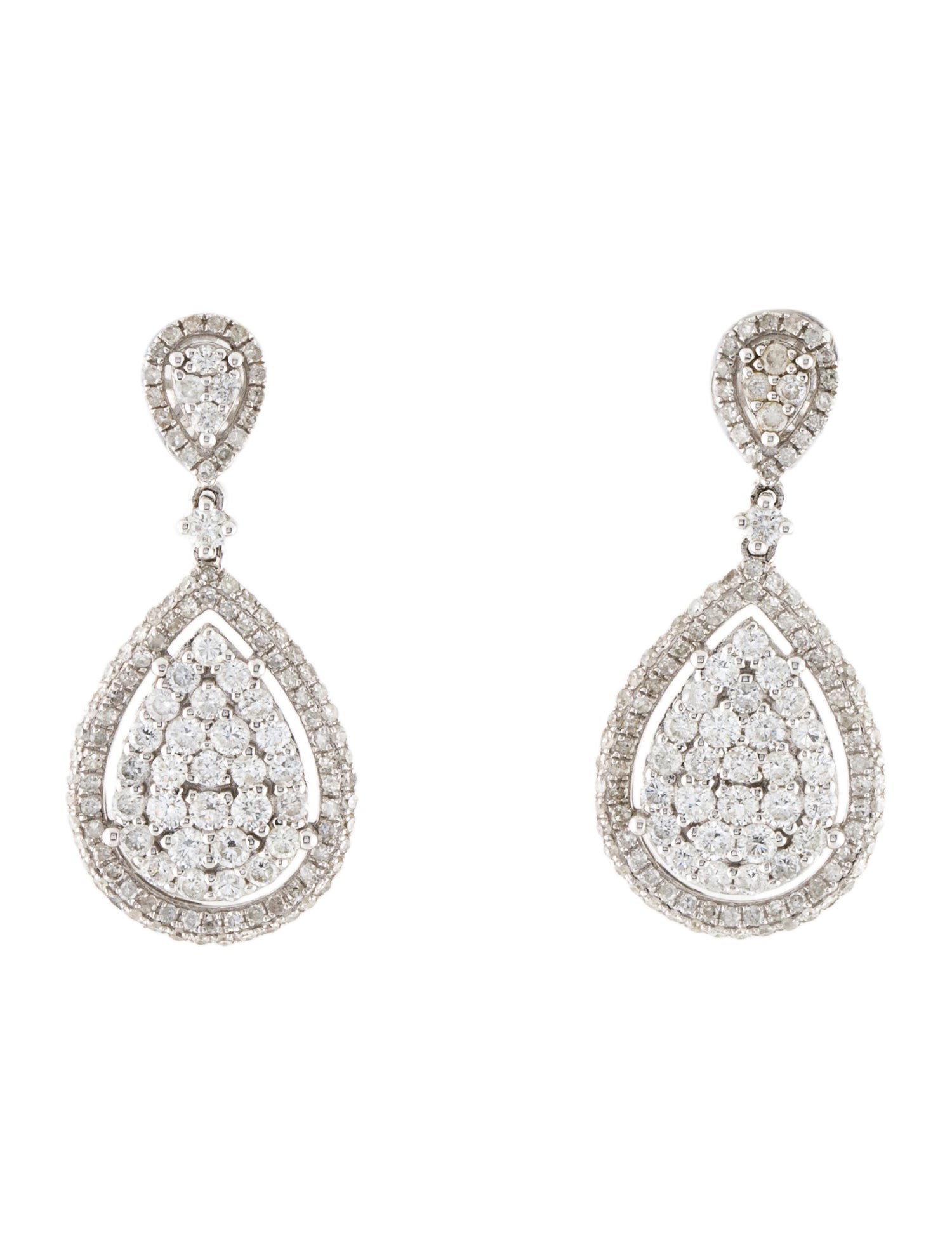Earrings 14K Diamond Drop Earrings