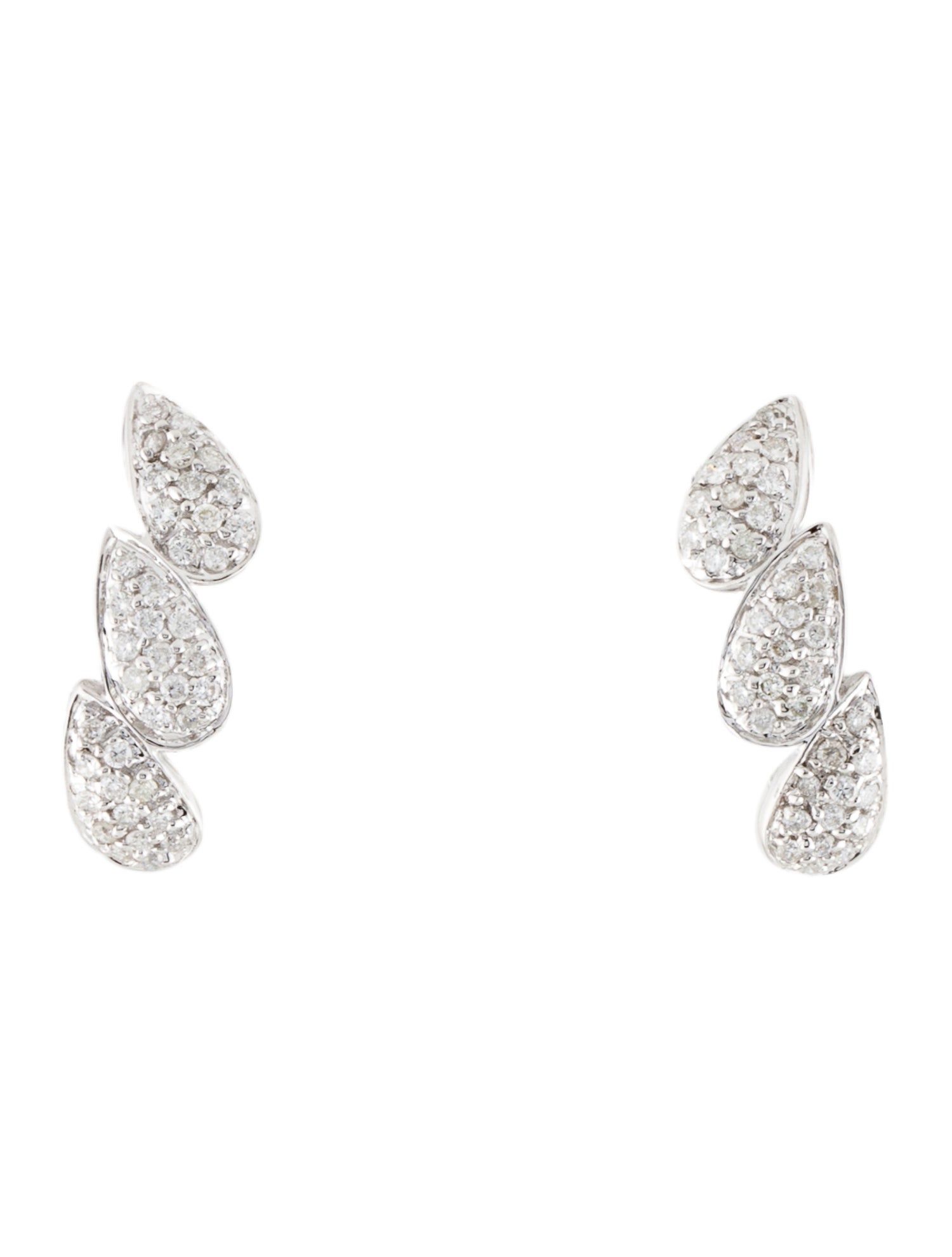 Earrings 14K Diamond Earclip Earrings