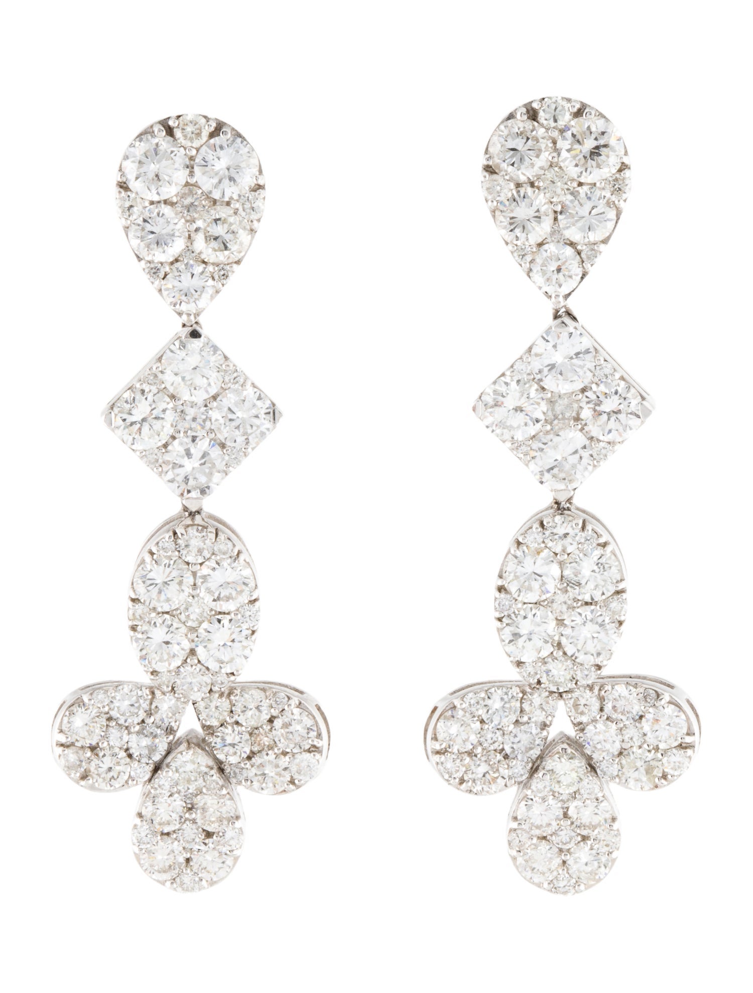 Earrings 14K 3.16ctw Diamond Drop Earrings