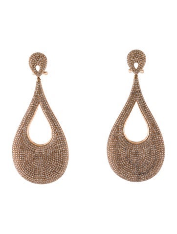 Earrings Drop 14K Diamond