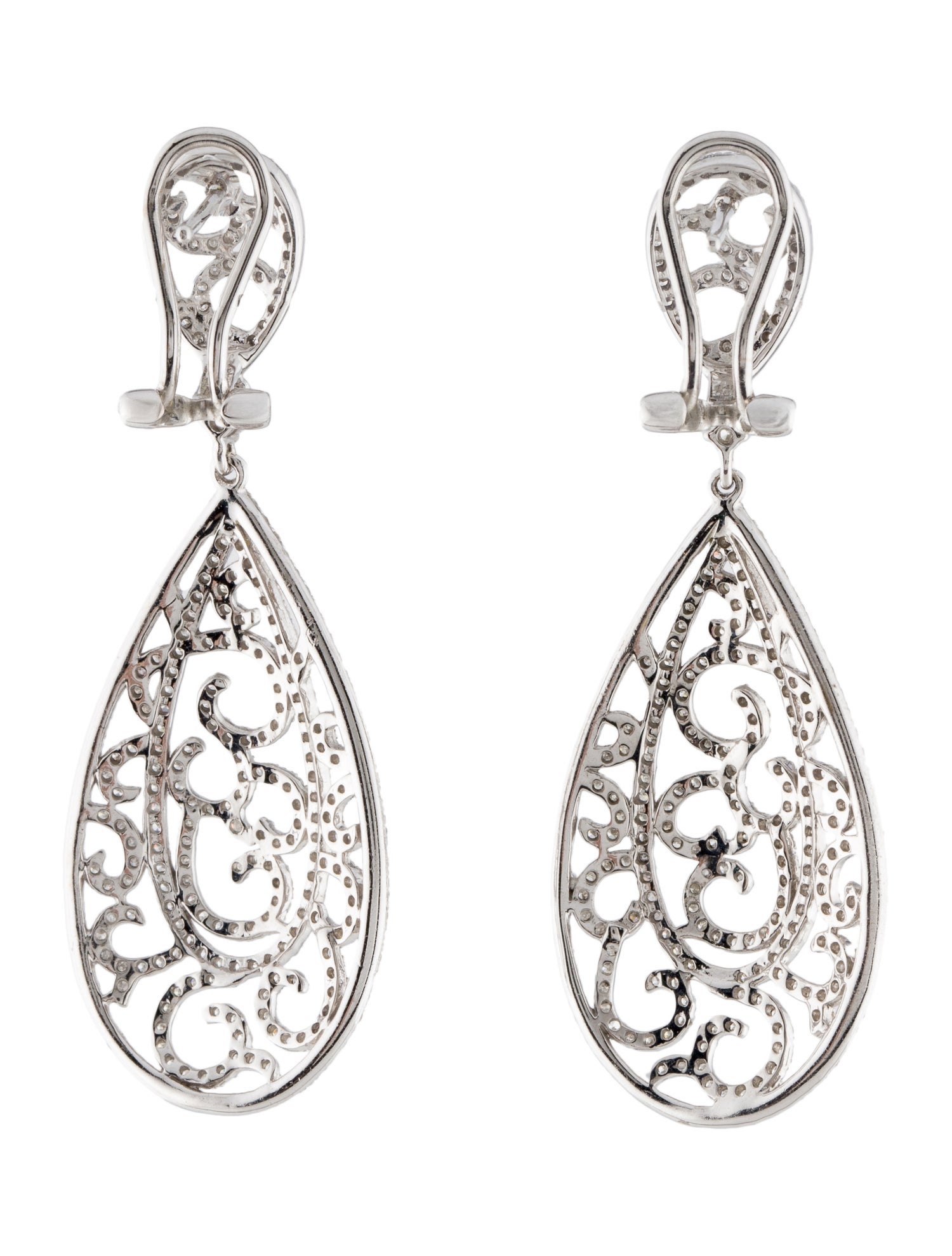 Earrings 14K Diamond Drop Earrings